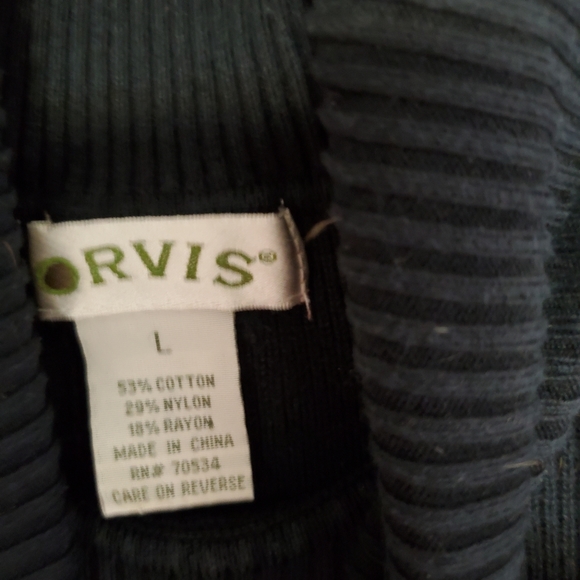 Large Orvis fitted turtleneck sweater - Picture 2 of 3